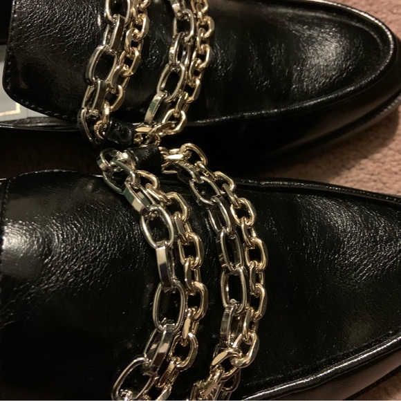 ZARA Black Low Heel Multi Chain Loafer - Picture 3 of 9
